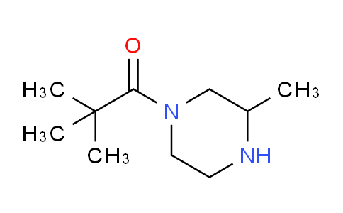 CAS No. 515863-60-2, 2,2-Dimethyl-1-(3-methylpiperazin-1-yl)propan-1-one