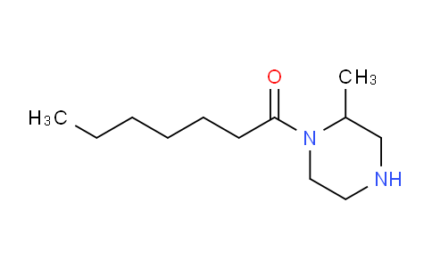 CAS No. 1240565-72-3, 1-(2-Methylpiperazin-1-yl)heptan-1-one