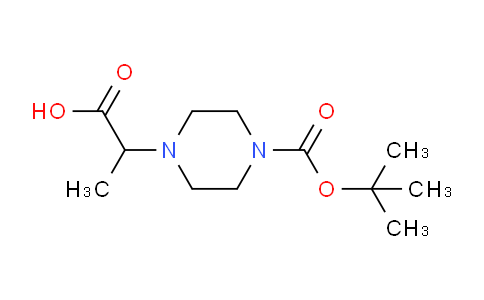 CAS No. 680579-19-5, 2-(4-(tert-Butoxycarbonyl)piperazin-1-yl)propanoic acid