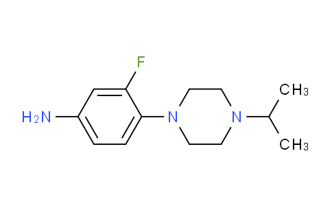 CAS No. 835633-79-9, 3-Fluoro-4-(4-isopropylpiperazin-1-yl)aniline