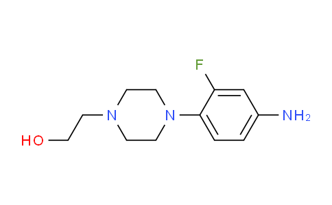 CAS No. 1155522-89-6, 2-(4-(4-Amino-2-fluorophenyl)piperazin-1-yl)ethan-1-ol