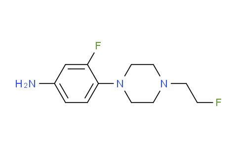 CAS No. 1126430-25-8, 3-Fluoro-4-(4-(2-fluoroethyl)piperazin-1-yl)aniline