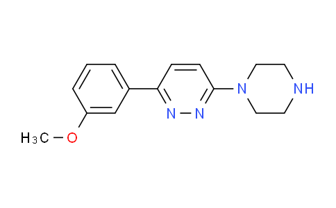CAS No. 1338655-25-6, 3-(3-Methoxyphenyl)-6-(piperazin-1-yl)pyridazine