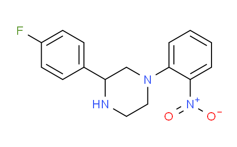 CAS No. 1148027-25-1, 3-(4-Fluorophenyl)-1-(2-nitrophenyl)piperazine