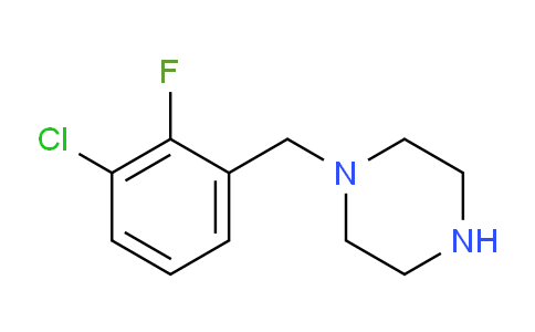 CAS No. 1240565-18-7, 1-[(3-Chloro-2-fluorophenyl)methyl]piperazine