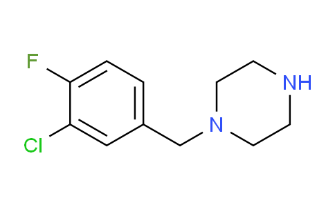CAS No. 869947-16-0, 1-[(3-Chloro-4-fluorophenyl)methyl]piperazine