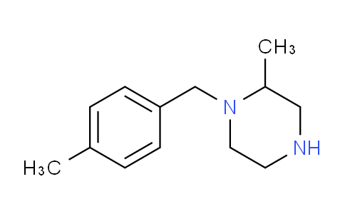 CAS No. 1225501-70-1, 2-Methyl-1-[(4-methylphenyl)methyl]piperazine