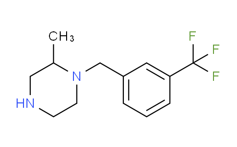 CAS No. 1240570-83-5, 2-Methyl-1-{[3-(trifluoromethyl)phenyl]methyl}piperazine