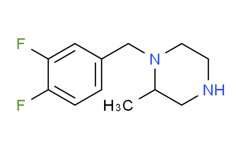 CAS No. 1240581-16-1, 1-[(3,4-Difluorophenyl)methyl]-2-methylpiperazine