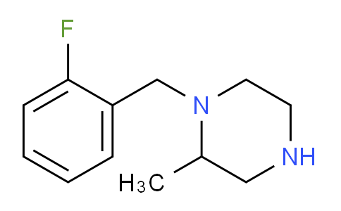 CAS No. 1226160-96-8, 1-[(2-Fluorophenyl)methyl]-2-methylpiperazine