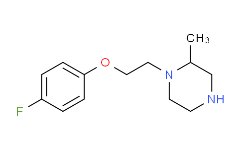 CAS No. 1240571-12-3, 1-[2-(4-Fluorophenoxy)ethyl]-2-methylpiperazine