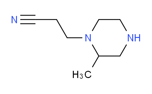 CAS No. 6216-09-7, 3-(2-Methylpiperazin-1-yl)propanenitrile