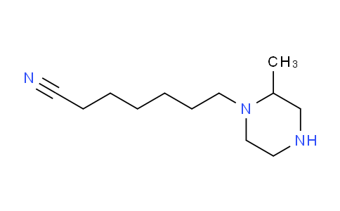 CAS No. 1240573-09-4, 7-(2-Methylpiperazin-1-yl)heptanenitrile
