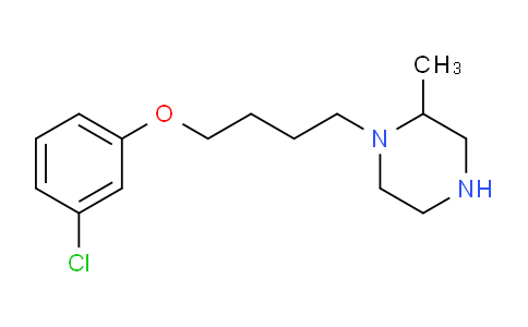 CAS No. 1240565-88-1, 1-[4-(3-Chlorophenoxy)butyl]-2-methylpiperazine