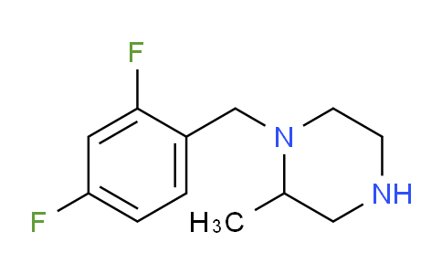 CAS No. 1240566-64-6, 1-[(2,4-Difluorophenyl)methyl]-2-methylpiperazine