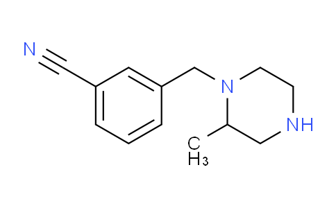 CAS No. 1240573-14-1, 3-[(2-Methylpiperazin-1-yl)methyl]benzonitrile