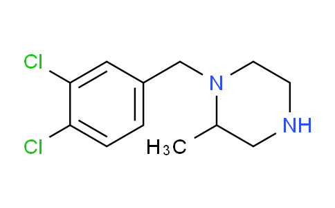 CAS No. 1240572-61-5, 1-[(3,4-Dichlorophenyl)methyl]-2-methylpiperazine