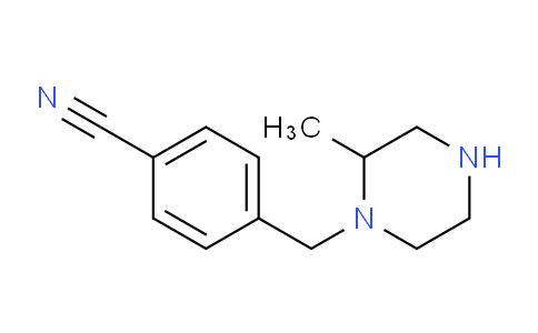 CAS No. 1240573-24-3, 4-[(2-Methylpiperazin-1-yl)methyl]benzonitrile