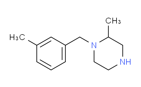 CAS No. 1225501-44-9, 2-Methyl-1-[(3-methylphenyl)methyl]piperazine