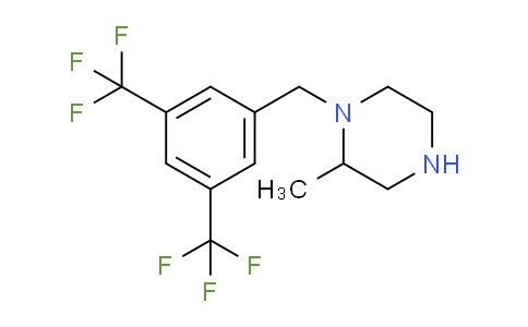CAS No. 1240574-18-8, 1-{[3,5-Bis(trifluoromethyl)phenyl]methyl}-2-methylpiperazine