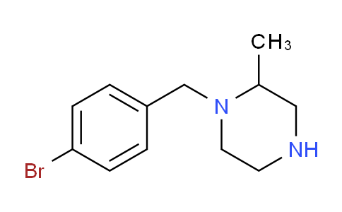 CAS No. 1240580-52-2, 1-[(4-Bromophenyl)methyl]-2-methylpiperazine