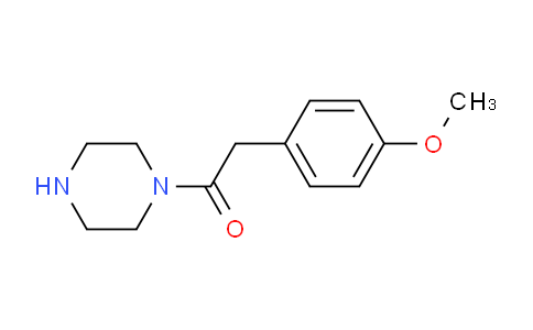 CAS No. 119784-75-7, 2-(4-Methoxyphenyl)-1-(piperazin-1-yl)ethan-1-one