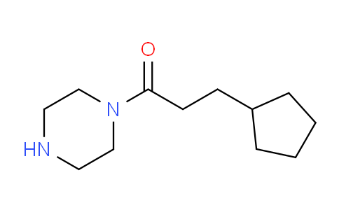 CAS No. 423153-33-7, 3-Cyclopentyl-1-(piperazin-1-yl)propan-1-one