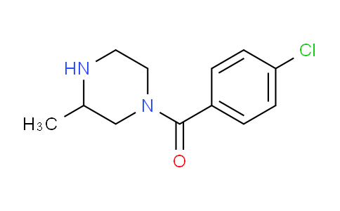 CAS No. 1240574-43-9, 1-(4-Chlorobenzoyl)-3-methylpiperazine