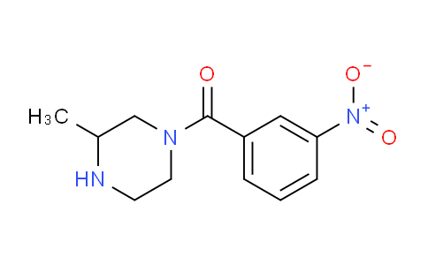 CAS No. 1240581-72-9, 3-Methyl-1-(3-nitrobenzoyl)piperazine