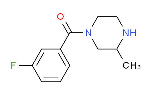 CAS No. 1240564-46-8, 1-(3-Fluorobenzoyl)-3-methylpiperazine