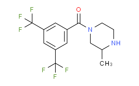 CAS No. 1240567-35-4, 1-[3,5-Bis(trifluoromethyl)benzoyl]-3-methylpiperazine