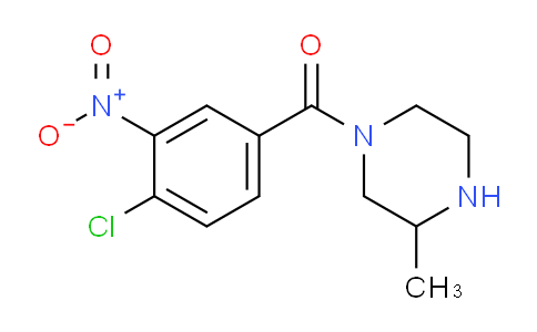 CAS No. 1240564-68-4, 1-(4-Chloro-3-nitrobenzoyl)-3-methylpiperazine