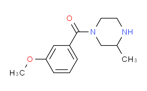 CAS No. 1240568-10-8, 1-(3-Methoxybenzoyl)-3-methylpiperazine