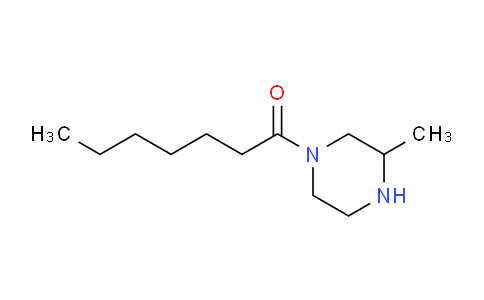 CAS No. 1240568-02-8, 1-(3-Methylpiperazin-1-yl)heptan-1-one