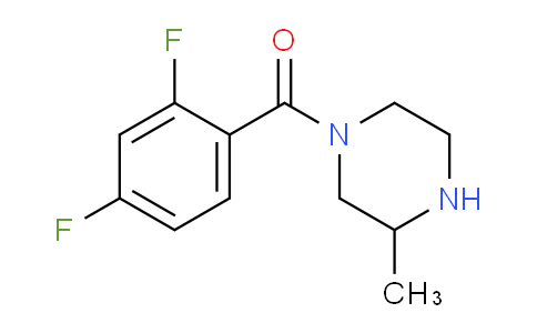CAS No. 1240564-71-9, 1-(2,4-Difluorobenzoyl)-3-methylpiperazine