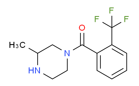 CAS No. 1240571-05-4, 3-Methyl-1-[2-(trifluoromethyl)benzoyl]piperazine