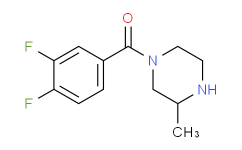 CAS No. 1240564-95-7, 1-(3,4-Difluorobenzoyl)-3-methylpiperazine