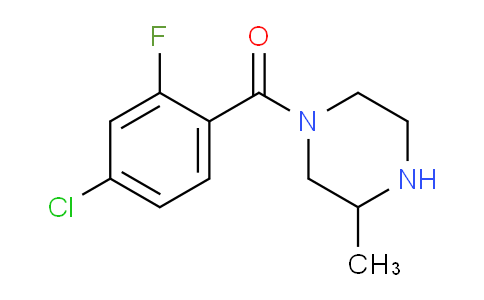 CAS No. 1240565-13-2, 1-(4-Chloro-2-fluorobenzoyl)-3-methylpiperazine