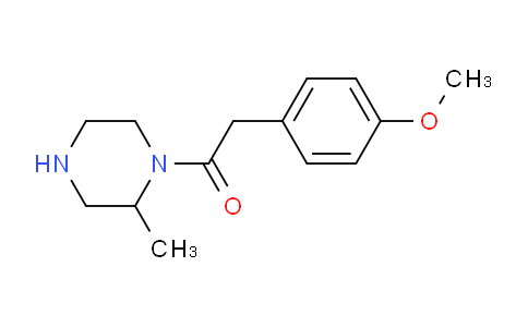 CAS No. 1240565-44-9, 2-(4-Methoxyphenyl)-1-(2-methylpiperazin-1-yl)ethan-1-one