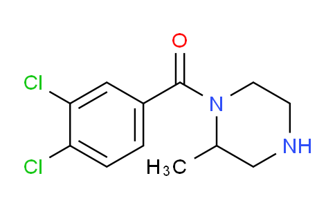 CAS No. 1240569-52-1, 1-(3,4-Dichlorobenzoyl)-2-methylpiperazine