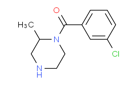 CAS No. 1240578-17-9, 1-(3-Chlorobenzoyl)-2-methylpiperazine
