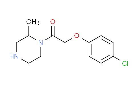 CAS No. 1240570-88-0, 2-(4-Chlorophenoxy)-1-(2-methylpiperazin-1-yl)ethan-1-one