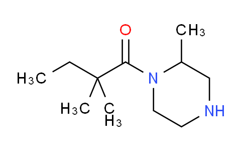 CAS No. 1240578-06-6, 2,2-Dimethyl-1-(2-methylpiperazin-1-yl)butan-1-one