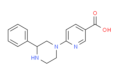 CAS No. 904816-46-2, 6-(3-Phenylpiperazin-1-yl)pyridine-3-carboxylic acid