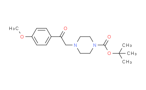 CAS No. 664362-19-0, tert-Butyl 4-[2-(4-methoxyphenyl)-2-oxoethyl]piperazine-1-carboxylate