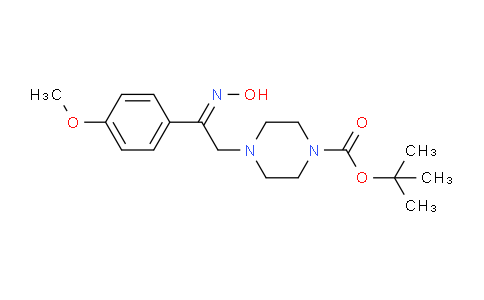 CAS No. 904815-72-1, tert-Butyl 4-[(2z)-2-(hydroxyimino)-2-(4-methoxyphenyl)ethyl]piperazine-1-carboxylate