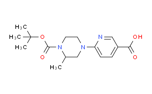 CAS No. 904817-70-5, 6-{4-[(Tert-butoxy)carbonyl]-3-methylpiperazin-1-yl}pyridine-3-carboxylic acid