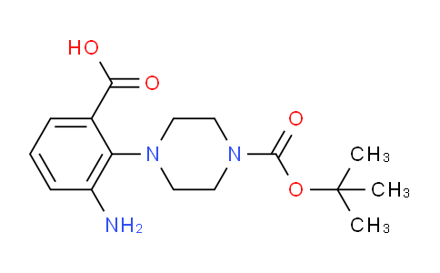 CAS No. 904818-03-7, 3-Amino-2-{4-[(tert-butoxy)carbonyl]piperazin-1-yl}benzoic acid