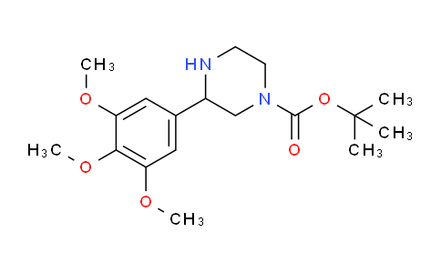 CAS No. 886770-31-6, tert-Butyl 3-(3,4,5-trimethoxyphenyl)piperazine-1-carboxylate