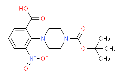 CAS No. 904814-87-5, 2-{4-[(Tert-butoxy)carbonyl]piperazin-1-yl}-3-nitrobenzoic acid